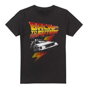 Back To The Future Mens Retro T-Shirt / Black
